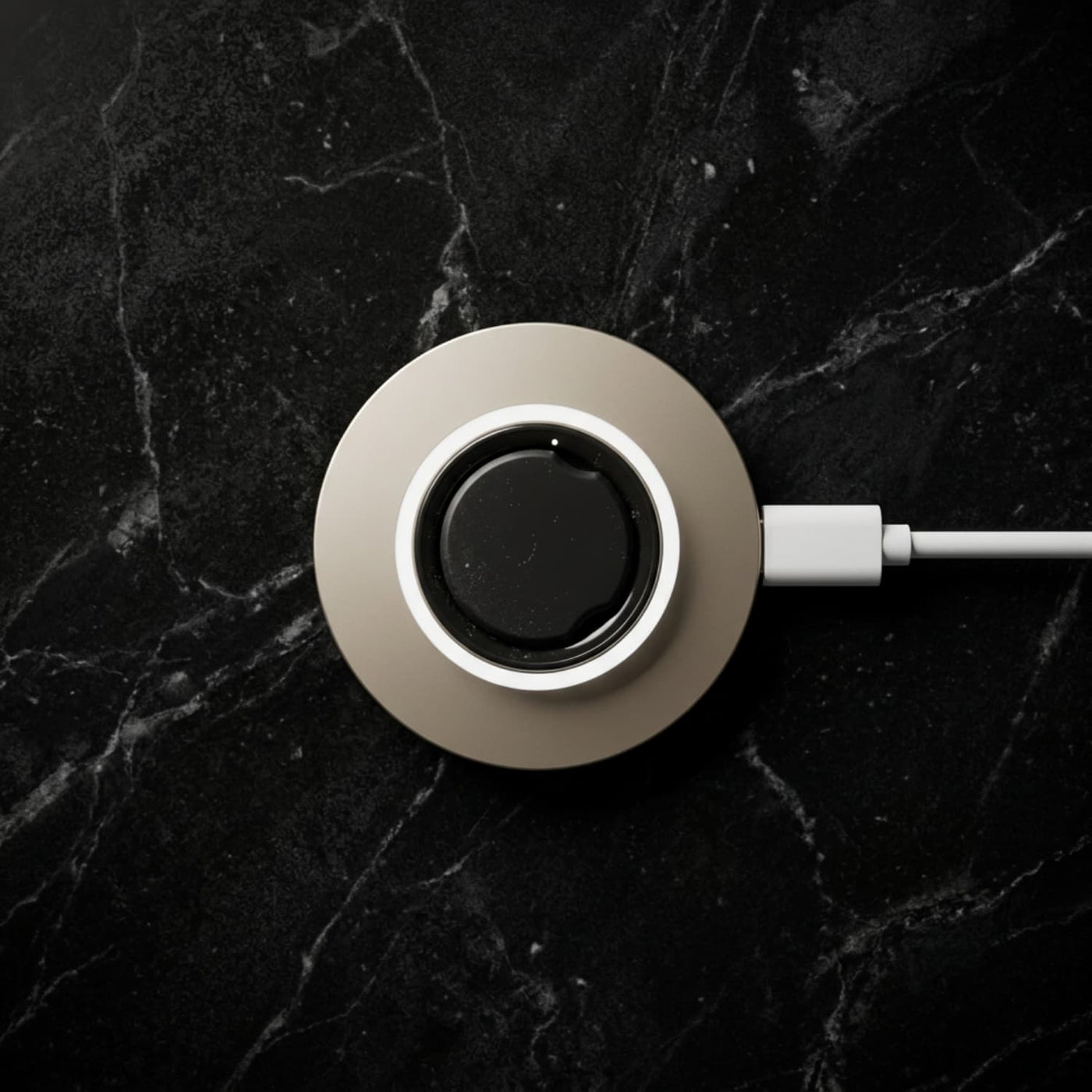 Ringing on his wireless charger